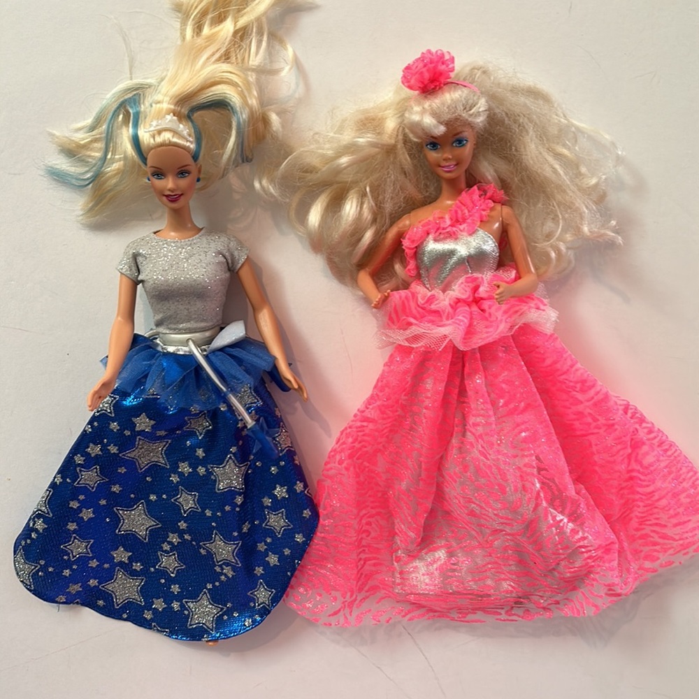 Vintage collectible Starlight Fairy Barbie and Three Looks Barbie +extra clothes - Picture 2 of 14
